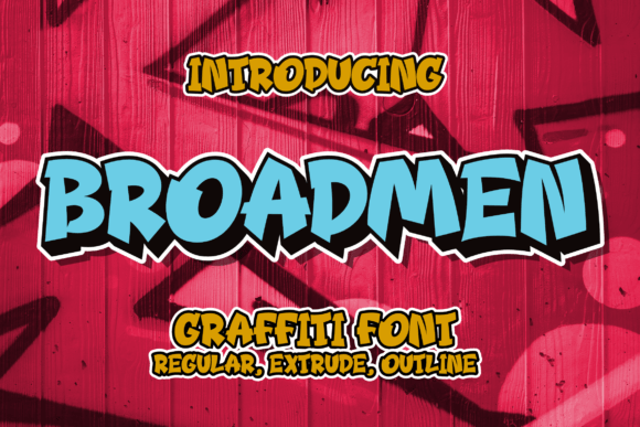Broadmen: The Graffiti-Style Font That Brings Urban Edge to Your Designs