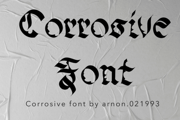Corrosive: The Quirky Display Font That Commands Attention