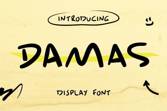Damas: A Bold Retro Font for Headlines That Demand Attention