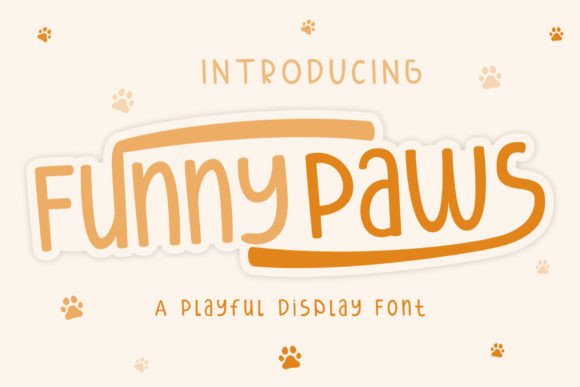 Funny Paws: The Playful Font for Kids' Design Projects
