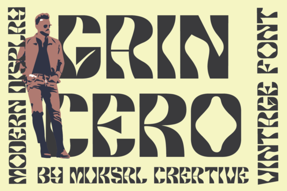 Gaincero: A Display Font with a Groovy, Modern Vibe