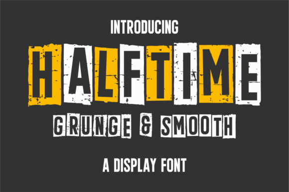 Halftime: The Bold Display Font for Impactful Design