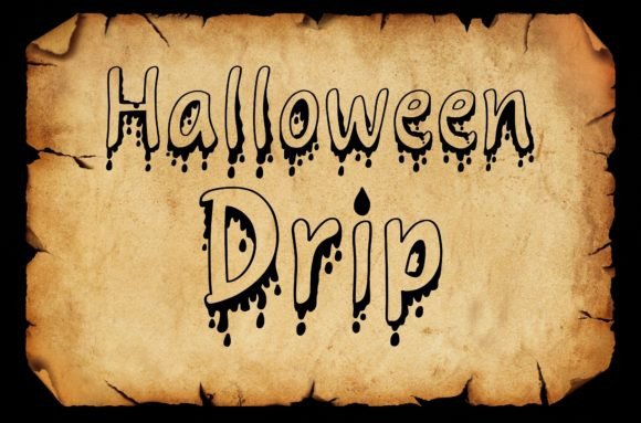 Halloween Drip: A Spooky Font for Bold, Creative Projects