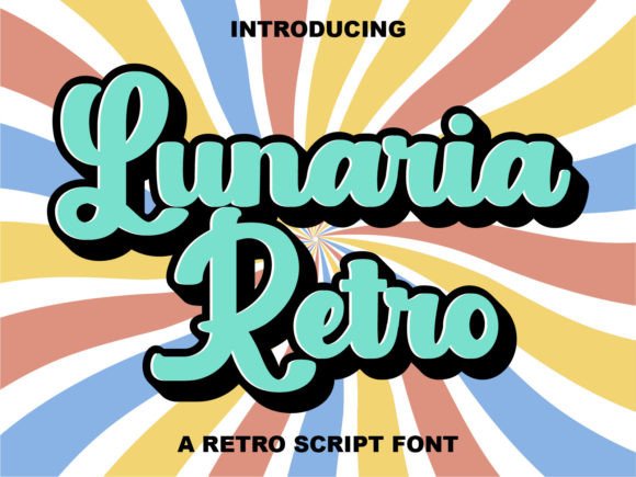 Lunaria Retro: Capturing the Groovy Spirit of 70s and 80s Typography