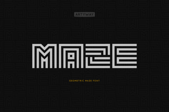 Maze: The Geometric Display Font for Modern, Memorable Branding