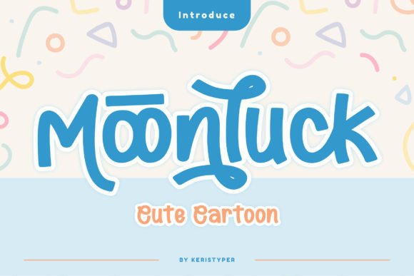 Moonluck: A Whimsical Typeface for Playful Designs