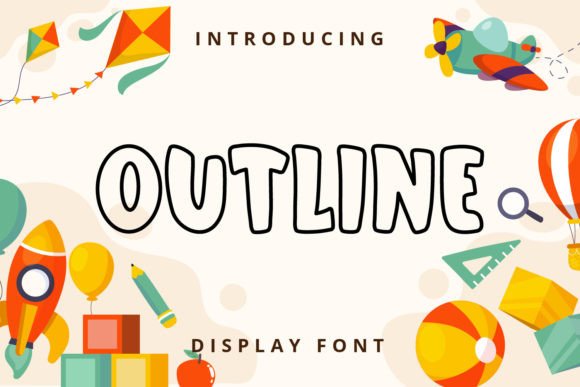 Outline: A Quirky Display Font for Playful Branding