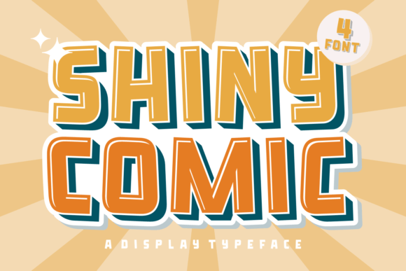 Shiny Comic: A Playfully Nostalgic Font for Bold Design Ideas
