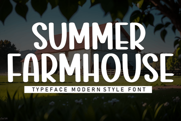 Summer Farmhouse: A Display Font That Marries Modern Elegance with Versatile Charm