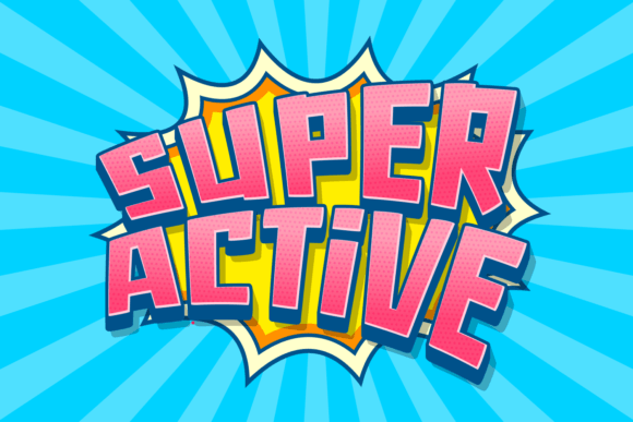 Super Active: A Comic-Style Font That Commands Attention